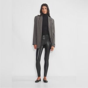 Aritzia Wilfred Black vegan Leather Leggings s